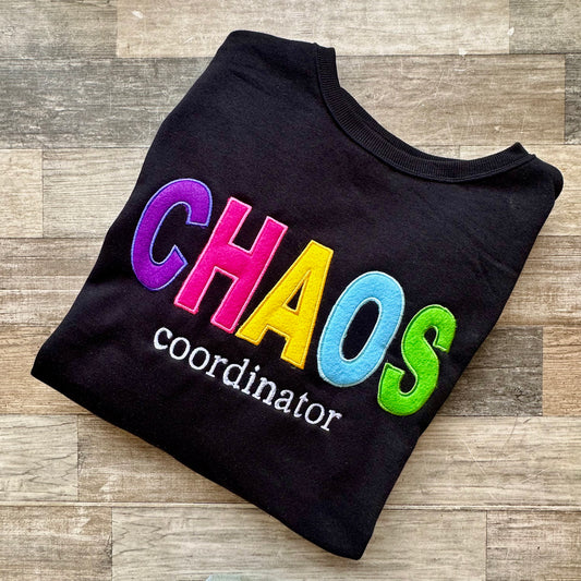 Chaos coordinator embroidered sweatshirt