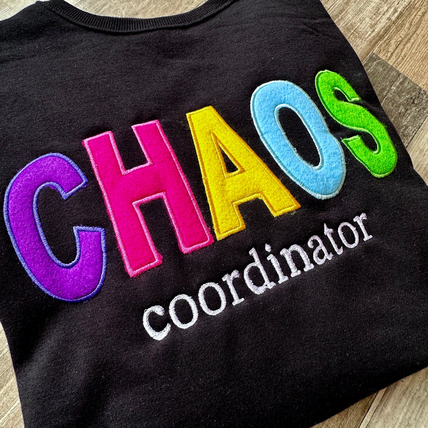 Chaos coordinator embroidered sweatshirt