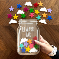 Reward Jar Rainbow Clouds